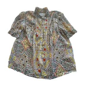 ba&sh hippy floral top short sleeve